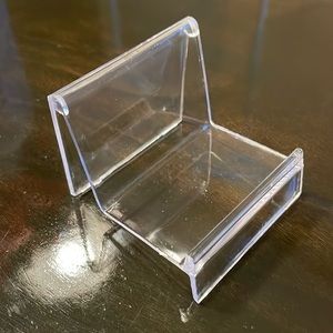 Clear arcrylic wallet stand